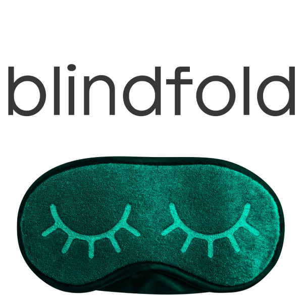 blindfolded biking challenge - blindfold 2b blindfold, eye mask